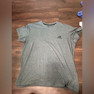 Adidas Men's Short Sleeve Heathered Gray Tee